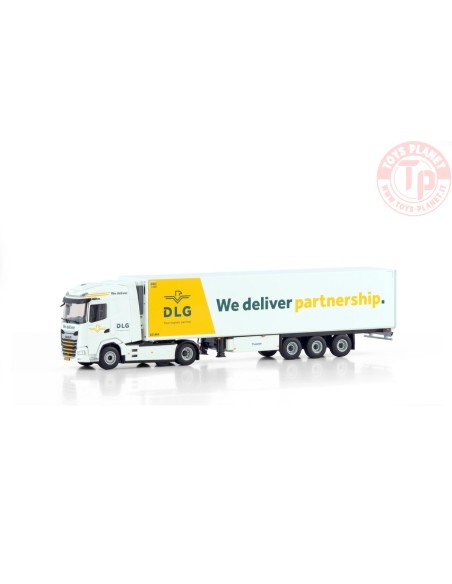DAF XG 6X2 MIDLIFT AXLE REEFER TRAILER - 3 AXLE DLG Logistics WSI 01-4339 WSI MODELS