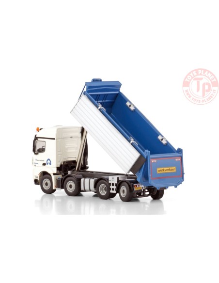 MERCEDES-BENZ ACTROS MP4 2.300MM STREAM SPACE 8X2 TAG AXLE TIPPER TRUCK GEBR. VAN KESSEL WSI 01-4295 WSI MODELS MERCEDES-BENZ ACTROS MP4 2.300MM STREAM SPACE 8X2 TAG AXLE TIPPER TRUCK GEBR. VAN KESSEL WSI 01-4295 WSI MODELS