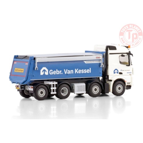 MERCEDES-BENZ ACTROS MP4 2.300MM STREAM SPACE 8X2 TAG AXLE TIPPER TRUCK GEBR. VAN KESSEL WSI 01-4295 WSI MODELS