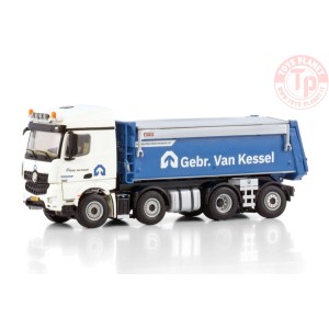 MERCEDES-BENZ ACTROS MP4 2.300MM STREAM SPACE 8X2 TAG AXLE TIPPER TRUCK GEBR. VAN KESSEL WSI 01-4295 WSI MODELS