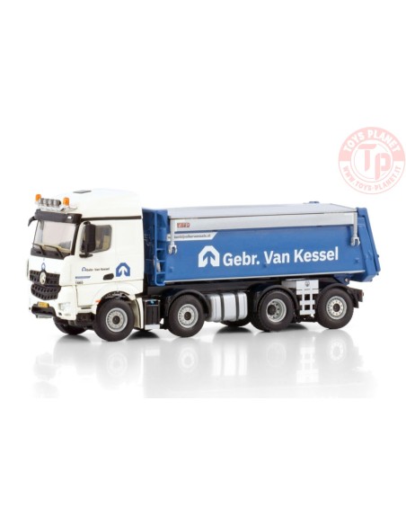 MERCEDES-BENZ ACTROS MP4 2.300MM STREAM SPACE 8X2 TAG AXLE TIPPER TRUCK GEBR. VAN KESSEL WSI 01-4295 WSI MODELS