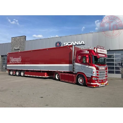 SCANIA R NORMAL CR20N 4X2 VOLUME TRAILER - 3 AXLE PIERRARD WSI 01-4316 WSI MODELS