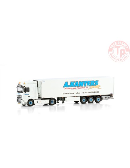 DAF XF SPACE CAB MY2017 4X2 REEFER TRAILER - 3 AXLE A. Kanters Transport WSI 01-4312 WSI MODELS