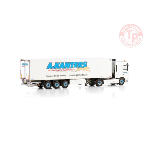 DAF XF SPACE CAB MY2017 4X2 REEFER TRAILER - 3 AXLE A. Kanters Transport WSI 01-4312 WSI MODELS