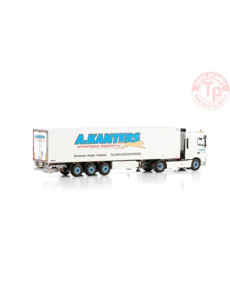 DAF XF SPACE CAB MY2017 4X2 REEFER TRAILER - 3 AXLE A. Kanters Transport WSI 01-4312 WSI MODELS