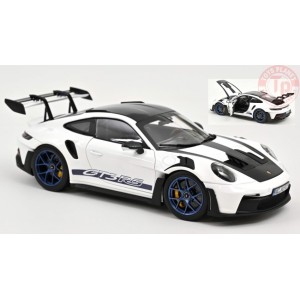 PORSCHE 911 GT3 RS W/WEISSACH PACK 2022 WHITE/INDIGOBLUE 1:18 NV187353 NOREV