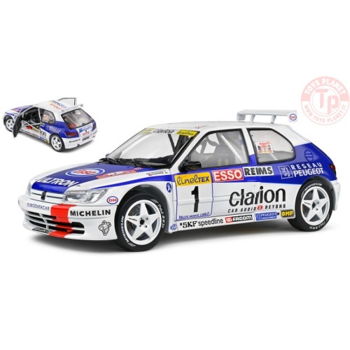 PEUGEOT 306 MAXI N.1 2nd RALLY MONTECARLO 1996 F.DELECOUR-H.SAUVAGE 1:18 SL1808305 SOLIDO