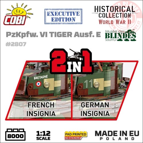 PzKpfw. VI TIGER 2 in 1 COBI 2807 COBI