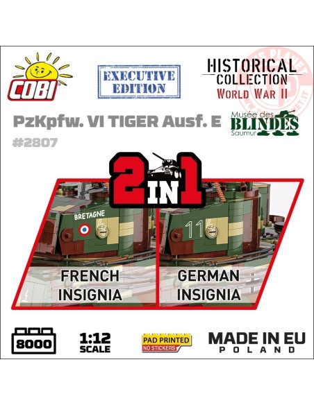 PzKpfw. VI TIGER 2 in 1 COBI 2807 COBI