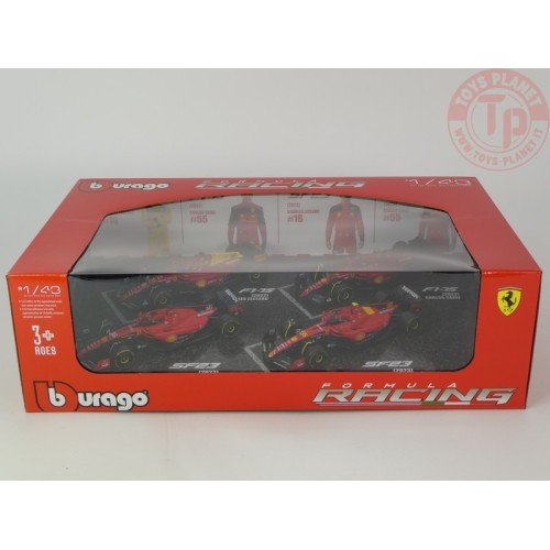 Set f1 team ferrari season 2022-2023 Sainz Leclerc 1:43 BURAGO 36848 BURAGO