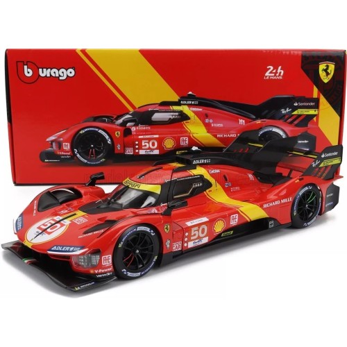 FERRARI 499P 3.0 TURBO V6 N50 Le Mans Pole 1:18 BU16301-50 BURAGO
