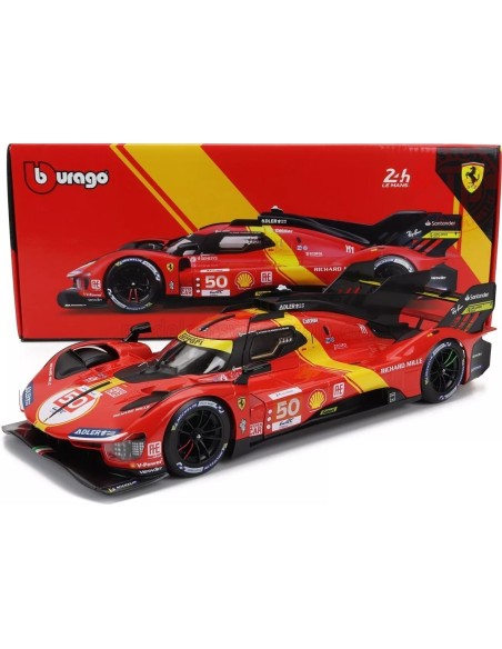 FERRARI 499P 3.0 TURBO V6 N50 Le Mans Pole 1:18 BU16301-50 BURAGO