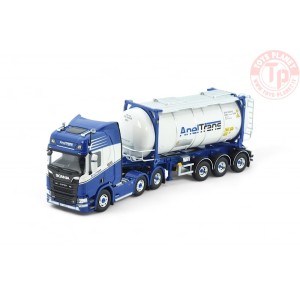 Scania Next Gen R-serie Highline met swap tankcontainer Aneltrans TEKNO 85749 TEKNO