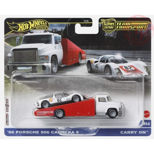 '66 PORSCHE 906 CARRERA 6-CARRY ON 1/64 HOT WHEELS HRV47 HOT WHEELS
