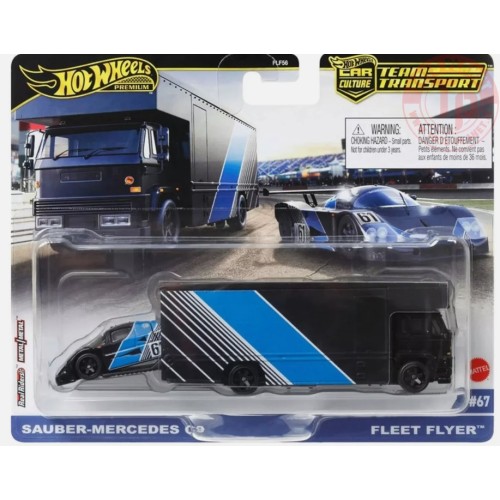 SAUBER-MERCEDES C9-FLEET FLYER 1/64 HOT WHEELS HRV41 HOT WHEELS