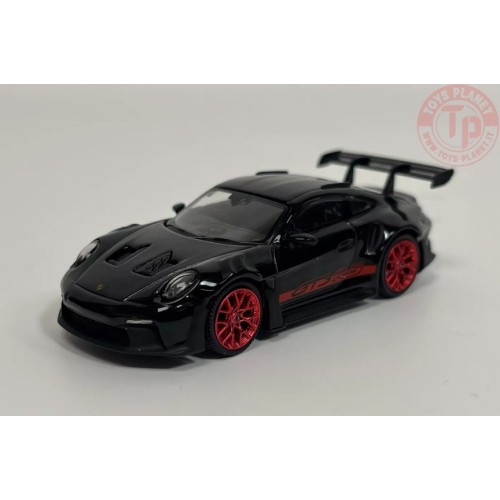 PORSCHE 911 (992) GT3 RS-BLACK WITH PYRO RED 1/64 MGT00681-R Mini Gt