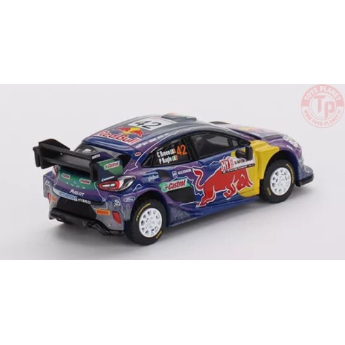 FORD PUMA RALLY1 N.42 M-SPORT FORD WRT 2022 RALLY ITALIA SARDEGNA 2ND PLACE-C.BREEN/ P.NAGLE-BLUE/RED/YELLOW/VIOLET 1/64 MGT0...