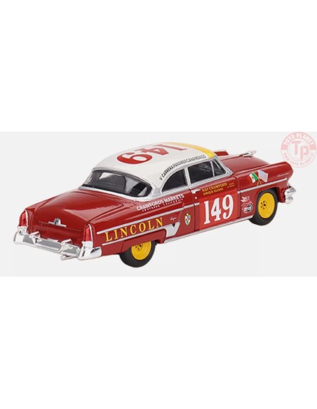 LINCOLN CAPRI N.149 1954 CARRERA PANAMERICANA CLASS WINNER-RED/WHITE/YELLOW 1/64 MGT00611-L MINI GT