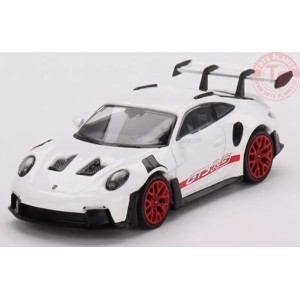 PORSCHE 911 GT3 RS-WHITE WITH PYRO RED ACCENT PACKAGE 1/64 MGT00630-L Mini Gt