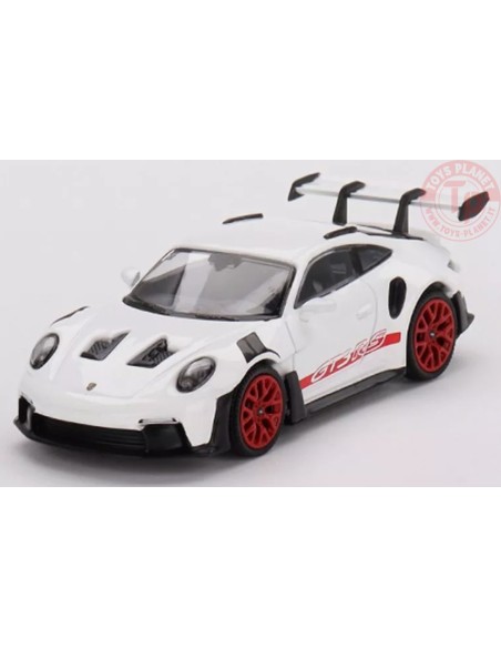 PORSCHE 911 GT3 RS-WHITE WITH PYRO RED ACCENT PACKAGE 1/64 MGT00630-L MINI GT
