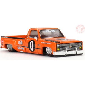CHEVROLET SILVERADO DUALLY KAIDO WORKS V2-ORANGE 1/64 KHMG090 Mini Gt