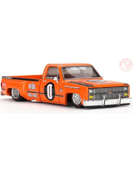 CHEVROLET SILVERADO DUALLY KAIDO WORKS V2-ORANGE 1/64 KHMG090 Mini Gt