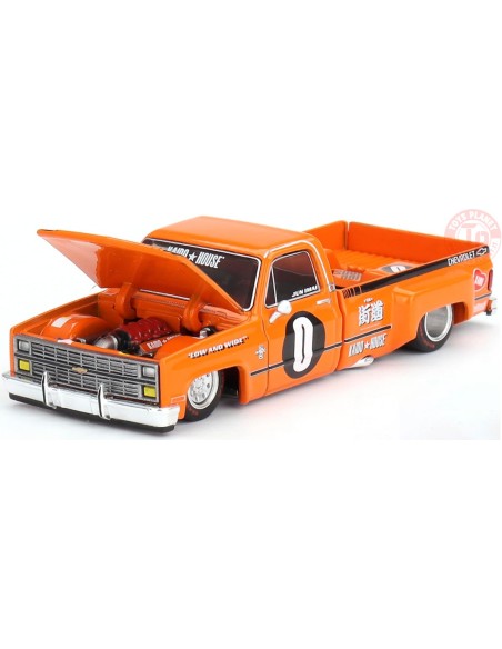 CHEVROLET SILVERADO DUALLY KAIDO WORKS V2-ORANGE 1/64 KHMG090 Mini Gt CHEVROLET SILVERADO DUALLY KAIDO WORKS V2-ORANGE 1/64 KHMG090 Mini Gt