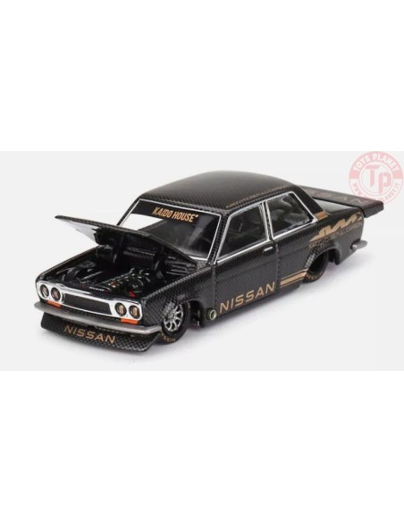 DATSUN 510 PRO STREET FULL CARBON V1-BLACK 1/64 KHMG110 Mini Gt