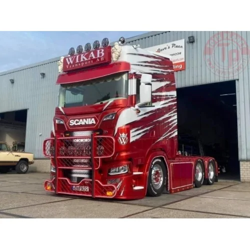 Scania Next Gen S-serie Highline 6x2 sleepas met koeltrailer Wikab TEKNO 83784 TEKNO