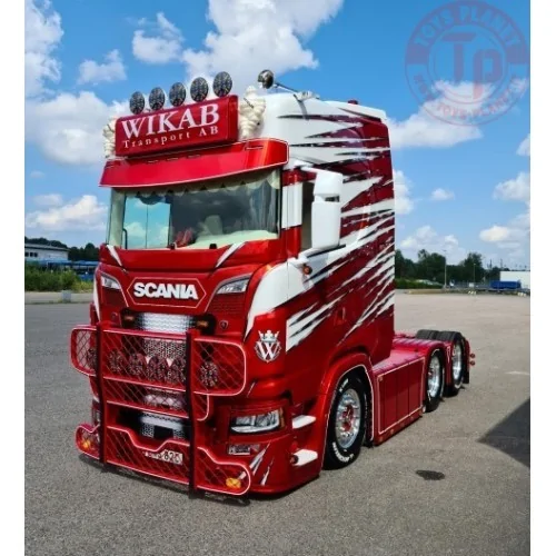 Scania Next Gen S-serie Highline 6x2 sleepas met koeltrailer Wikab TEKNO 83784 TEKNO