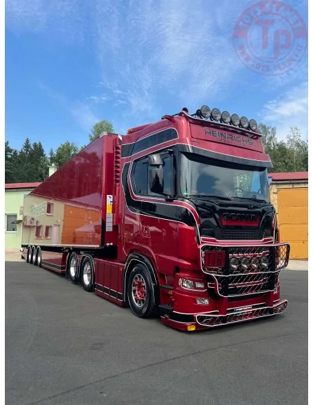 Scania Next Gen sleepas met 3-assige koeloplegger Heinrichs TEKNO 85147 TEKNO Scania Next Gen sleepas met 3-assige koeloplegger Heinrichs TEKNO 85147 TEKNO