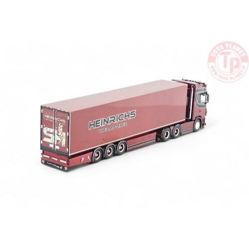 Scania Next Gen sleepas met 3-assige koeloplegger Heinrichs TEKNO 85147 TEKNO