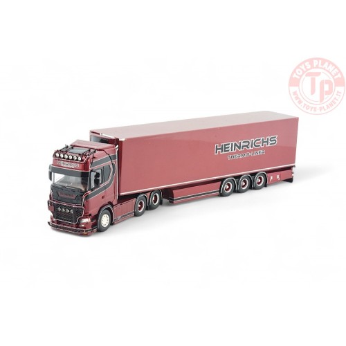 Scania Next Gen sleepas met 3-assige koeloplegger Heinrichs TEKNO 85147 TEKNO