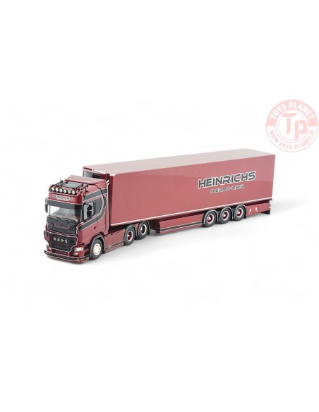 Scania Next Gen sleepas met 3-assige koeloplegger Heinrichs TEKNO 85147 TEKNO