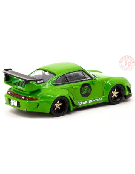 PORSCHE RWB 993 ROUGHT RHYTHM FUEL FEST STUDENT DRIVER-GREEN 1/64 T64-017-SD TARMAC WORKS