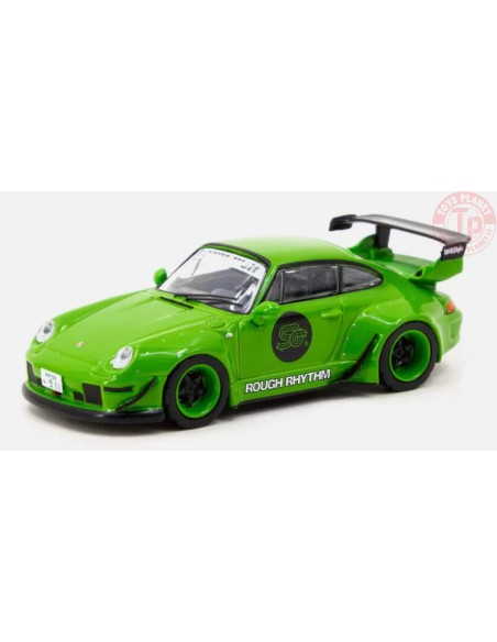 PORSCHE RWB 993 ROUGHT RHYTHM FUEL FEST STUDENT DRIVER-GREEN 1/64 T64-017-SD TARMAC WORKS
