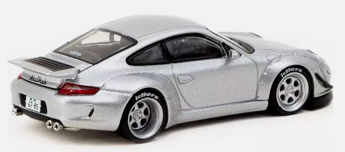Modèle Réduit Porsche 911 RWB 997 Abu Dhabi Argent 1/64 - Tarmac Works - T64-057-AB
