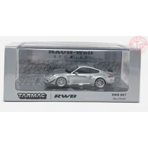 PORSCHE RWB 997 ABU DHABI-SILVER 1/64 T64-057-AB TARMAC WORKS