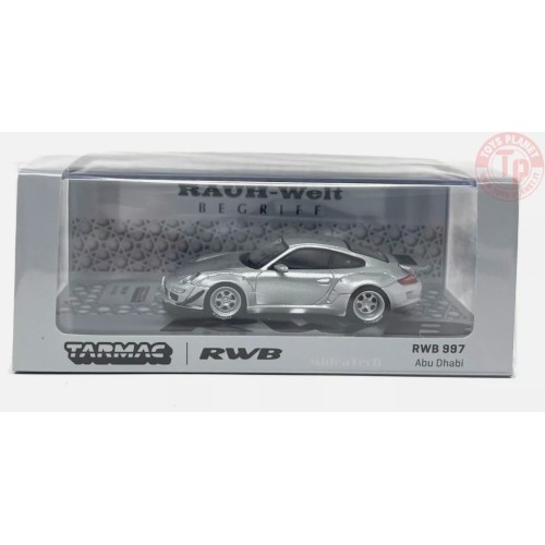 PORSCHE RWB 997 ABU DHABI-SILVER 1/64 T64-057-AB TARMAC WORKS