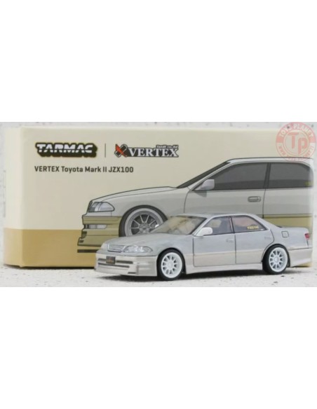 VERTEX TOYOTA MARK II JZX100-WHITE METALLIC 1/64 T64G-024-WH TARMAC WORKS
