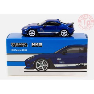 HKS TOYOTA GR86-BLUE METALLIC 1/64 T64G-038-BL TARMAC WORKS