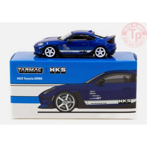 HKS TOYOTA GR86-BLUE METALLIC 1/64 T64G-038-BL TARMAC WORKS