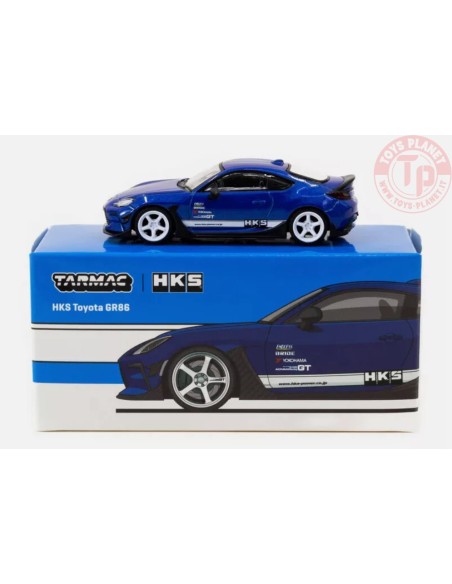 HKS TOYOTA GR86-BLUE METALLIC 1/64 T64G-038-BL TARMAC WORKS