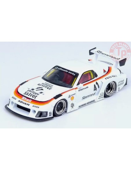 MAZDA RX7 (FD3S) LB-SUPER SILHOUETTE-WHITE/ORANGE/BLACK 1/64 IN64-LBWK-RX7-02 INNO MODELS