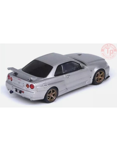 NISSAN SKYLINE GT-R (R34) V-SPEC II-SILVER 1/64 IN64-R34VS-SIL INNO MODELS NISSAN SKYLINE GT-R (R34) V-SPEC II-SILVER 1/64 IN64-R34VS-SIL INNO MODELS