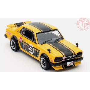 NISSAN SKYLINE 2000 GT-R (KGC10)-YELLOW/BLACK 1/64 IN64-KGC10-YL23 INNO MODELS