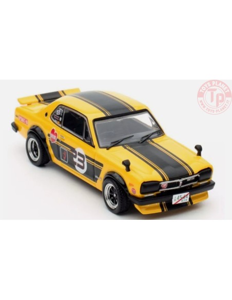 NISSAN SKYLINE 2000 GT-R (KGC10)-YELLOW/BLACK 1/64 IN64-KGC10-YL23 INNO MODELS