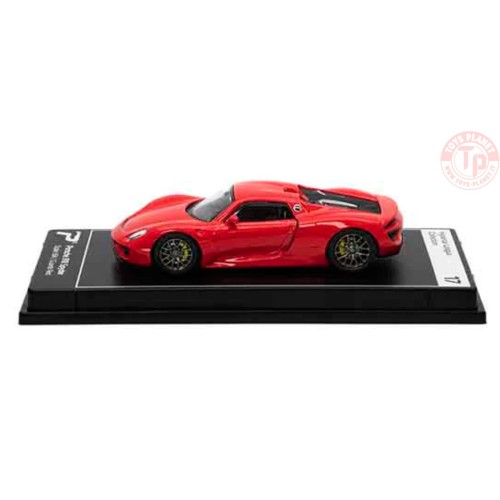 PORSCHE 918 SPYDER-RED 1/64 KTH17 POSTERCARS