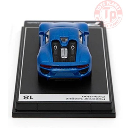 PORSCHE 918 SPYDER-SAPPHIRE BLUE METALLIC 1/64 KTH18 POSTERCARS