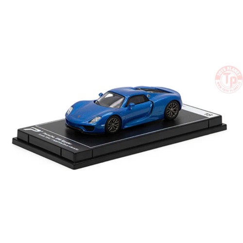 PORSCHE 918 SPYDER-SAPPHIRE BLUE METALLIC 1/64 KTH18 POSTERCARS
